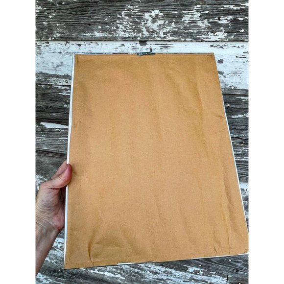 Vintage 1980s Finished Needlepoint picture Fairy Nymph Riding a Swan - Picture 8 of 15